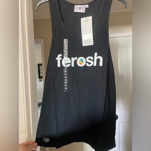 "Ferosh" Queer Eye TV Show Black Tank Top-Size M-NWT